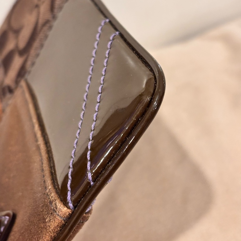 COACH Patchwork Corner Zip Wristlet - image 7